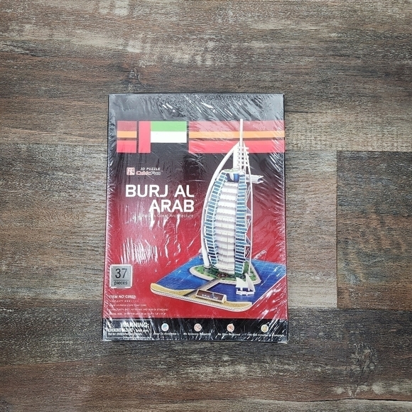 Burj al arab the world’s greatest architecture cubic fun 3D puzzle 37pc - Picture 1 of 7